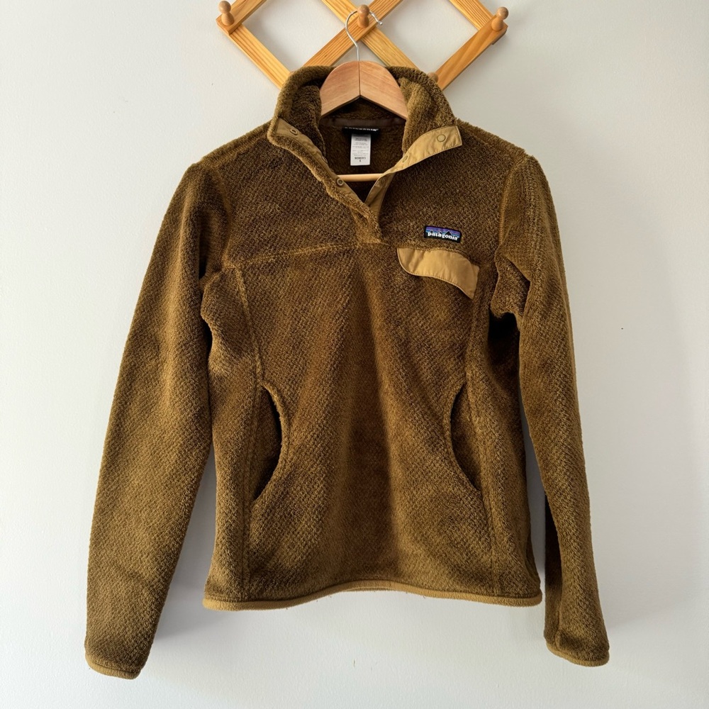 Patagonia Re-Tool Snap T Brown Fleece Pullover Size Small